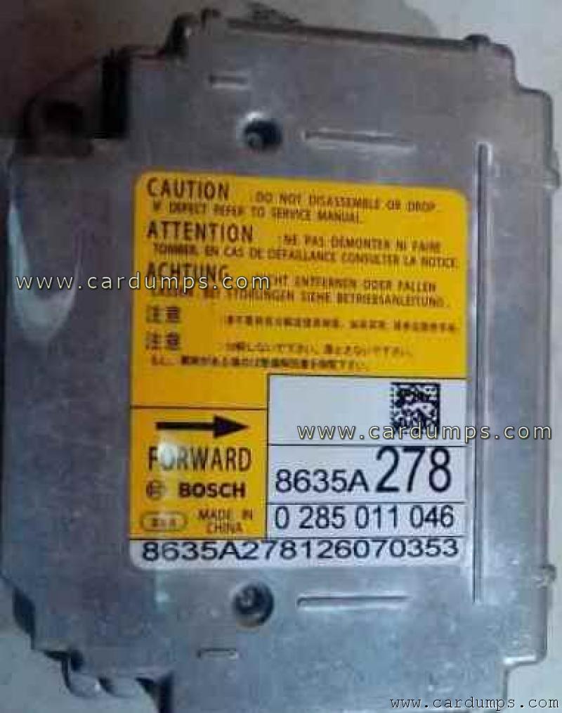 Citroen C4 airbag 95640 8635A278 Bosch 0 285 011 046