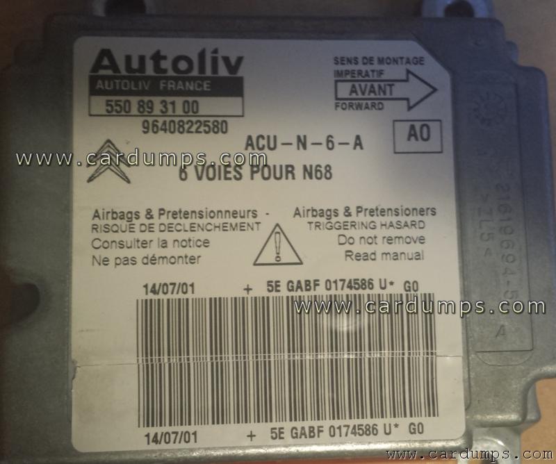 Citroen Xsara Picasso airbag 95080 96 408 225 80 Autoliv 550 89 31 00