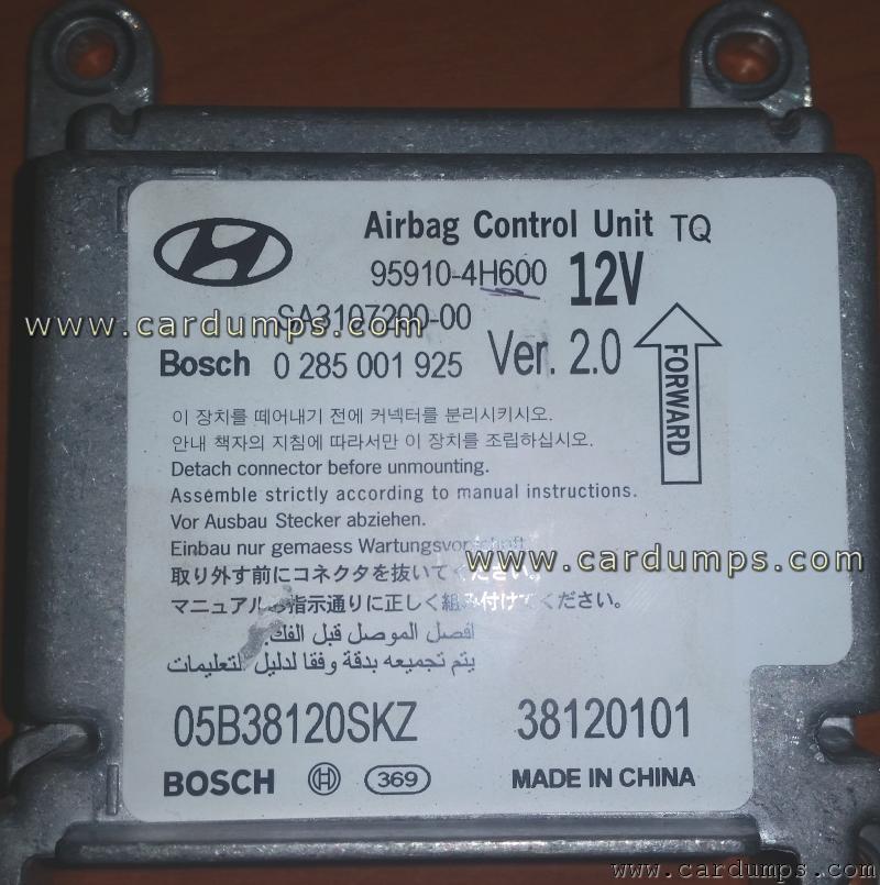 Hyundai H1 airbag 95320 95910-4H600 SA3107200-00 Bosch 0 285 001 925