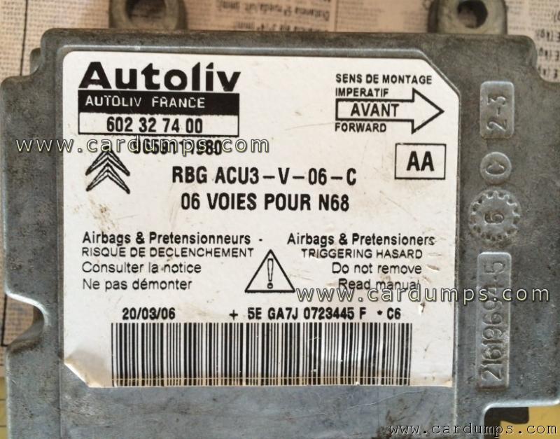 Citroen Xsara airbag 95080 96 591 119 80 Autoliv 602 32 74 00