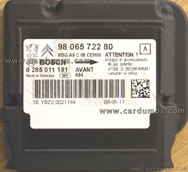 Peugeot 2008 airbag 95320 98 065 722 80 Bosch 0 285 011 181