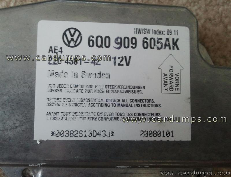 Volkswagen New Beetle 2009 airbag 25320 6Q0 909 605 AK