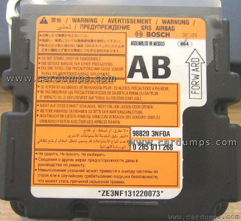 Nissan Leaf airbag 95128 98820 3NF0A Bosch 0 285 011 268