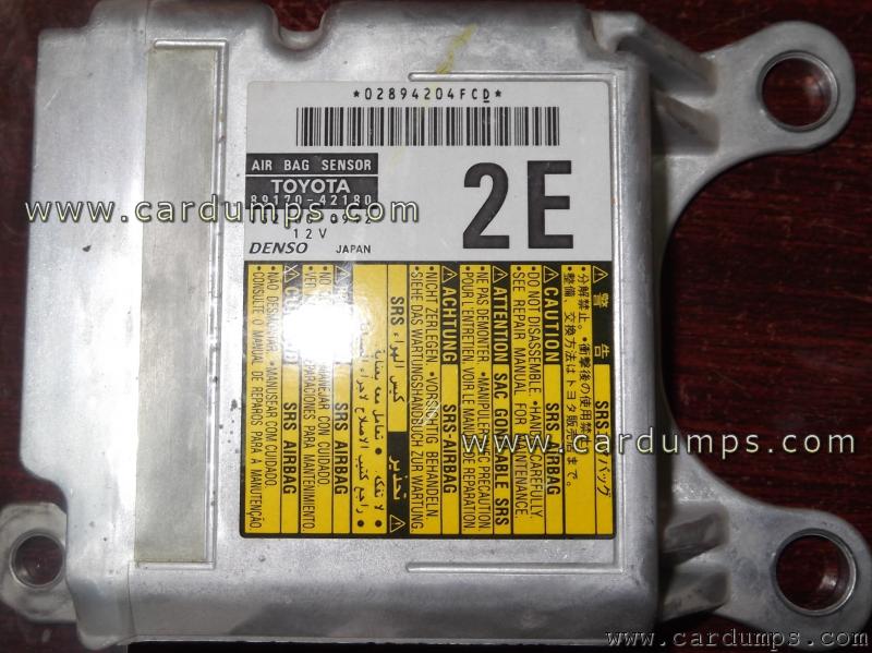 Toyota Rav 4 2007 airbag 93c66 89170-42180 Denso 152300-8942