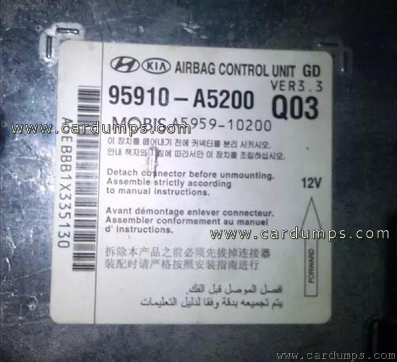 Hyundai i30 airbag 95128 95910-A5200 Mobis A5959-10200