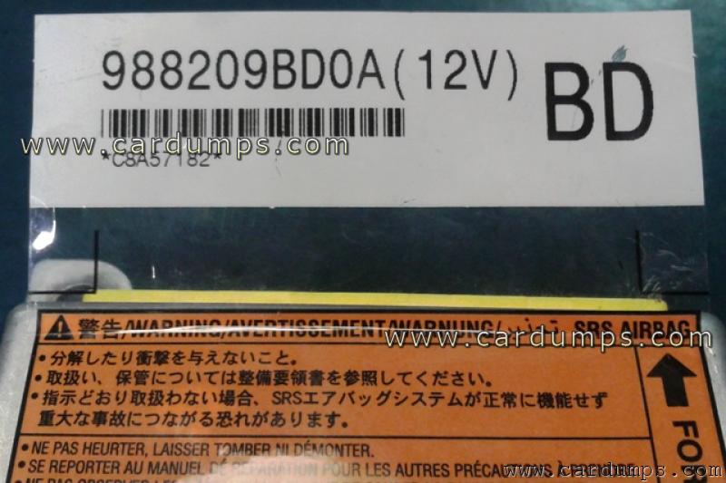 Nissan Frontier 2012 airbag 93c76 988209BD0A