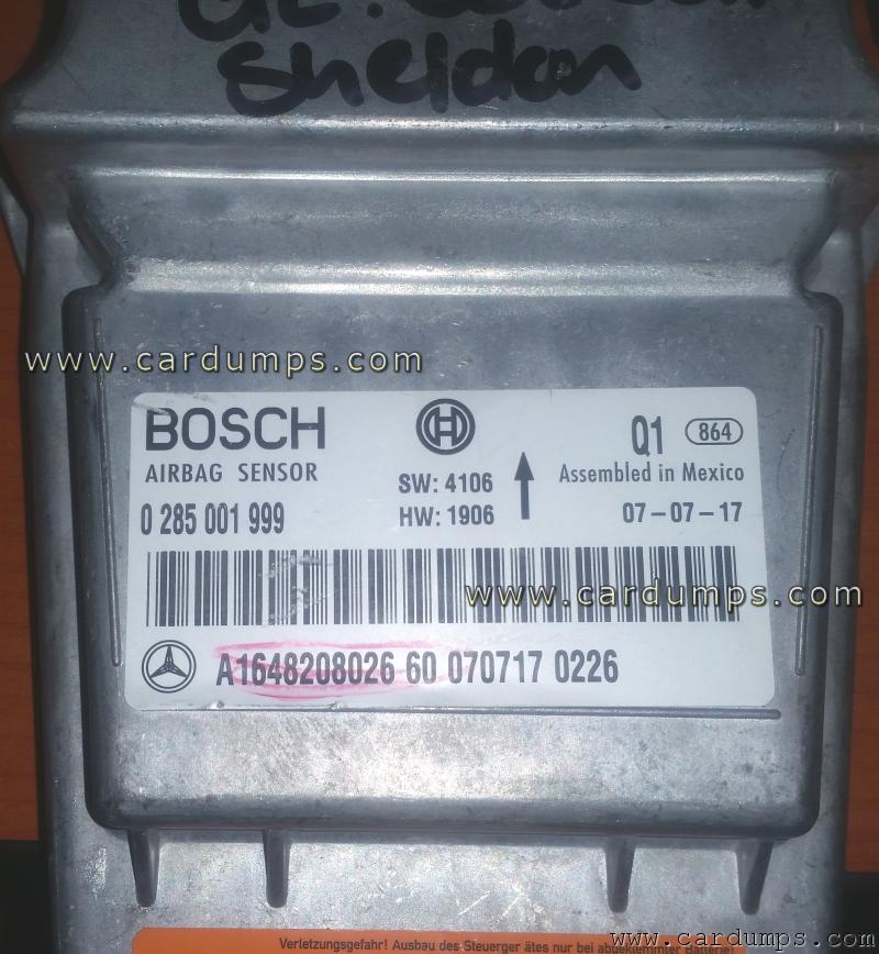 Mercedes W164 airbag 95640 A164 820 80 26 Bosch 0 285 001 999