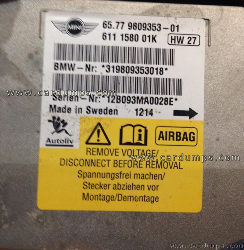 MINI Cooper airbag 95128 65.77 9809353