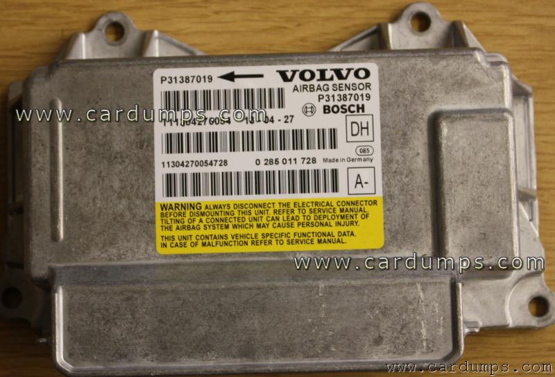 Volvo XC70 airbag 95128 P31387019 Bosch 0 285 011 728