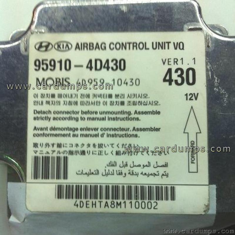 Kia Carnival 2013 airbag 95640 95910-4D430 Mobis 4D959-10430