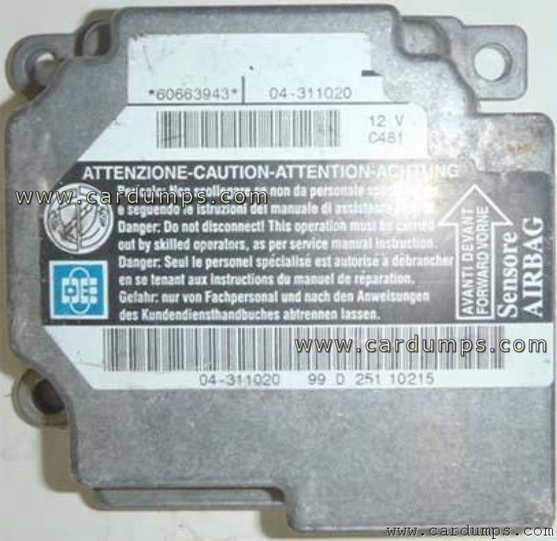 Alfa Romeo 156 airbag MC68HC908AS20 60663943