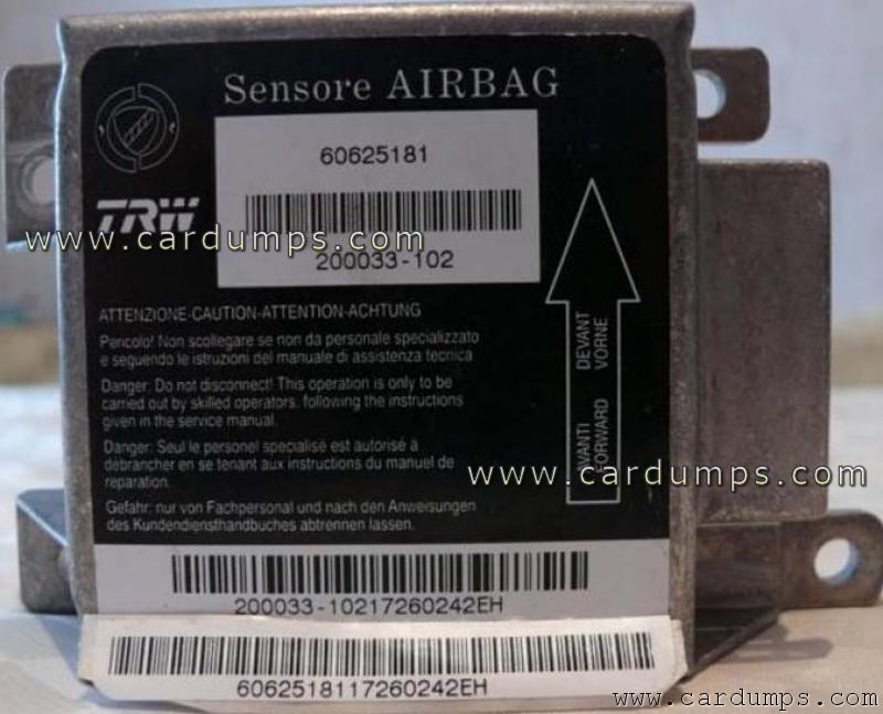 Alfa Romeo GTV airbag MC68HC11E9 60625181 TRW