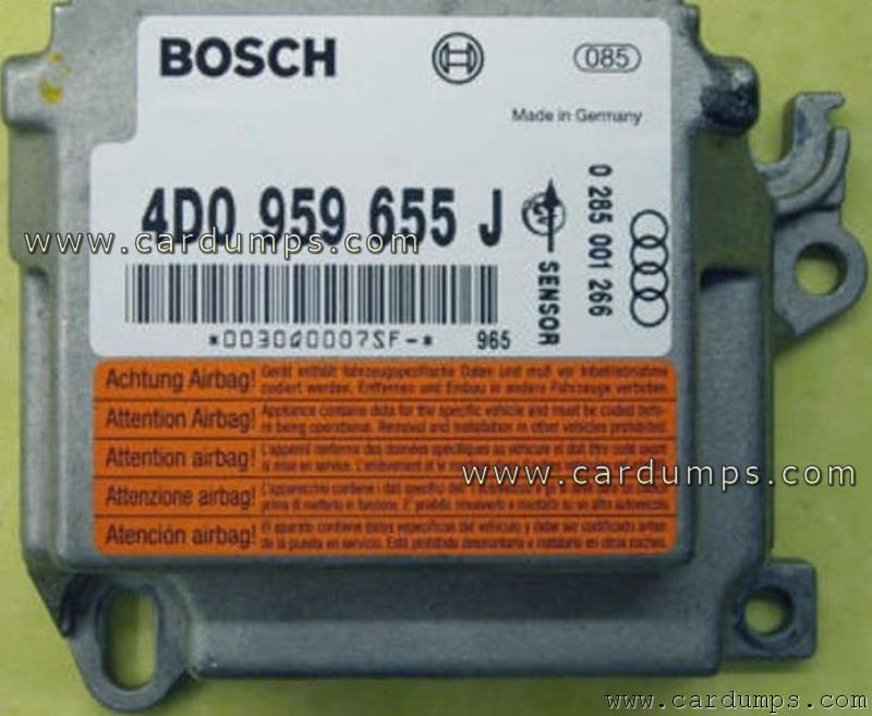 Audi A8 airbag 68HC11KA4 4D0 959 655 J Bosch 0 285 001 266