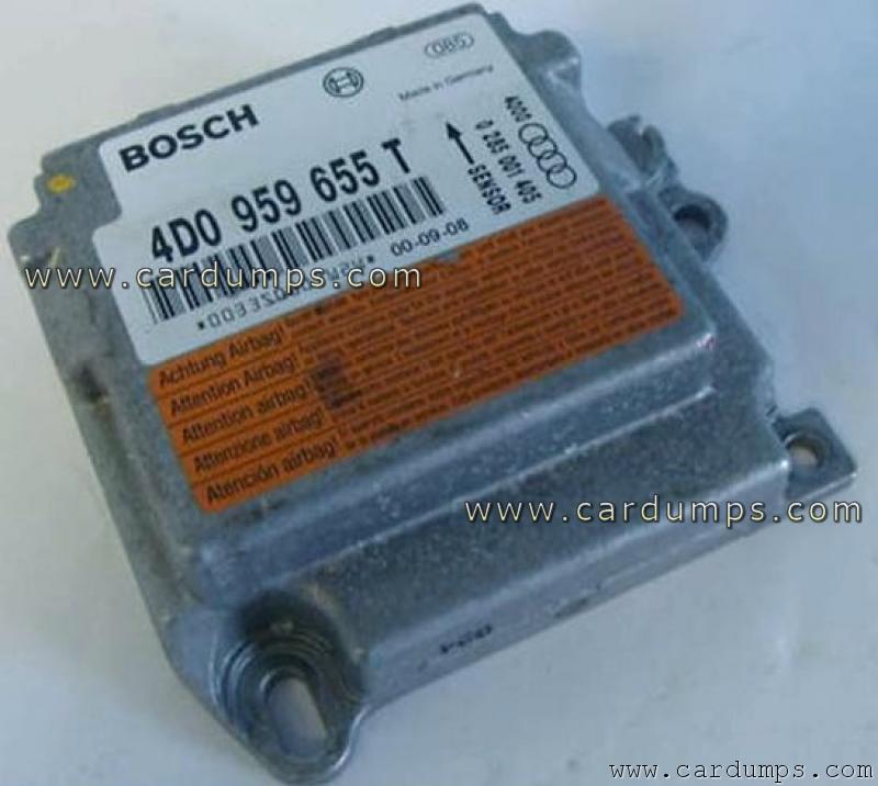 Audi A8 airbag 68HC912B32 4D0 959 655 T Bosch 0 285 001 405