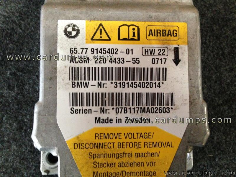 BMW E64 airbag 95128 65.77 9145402-01 220 4433-55