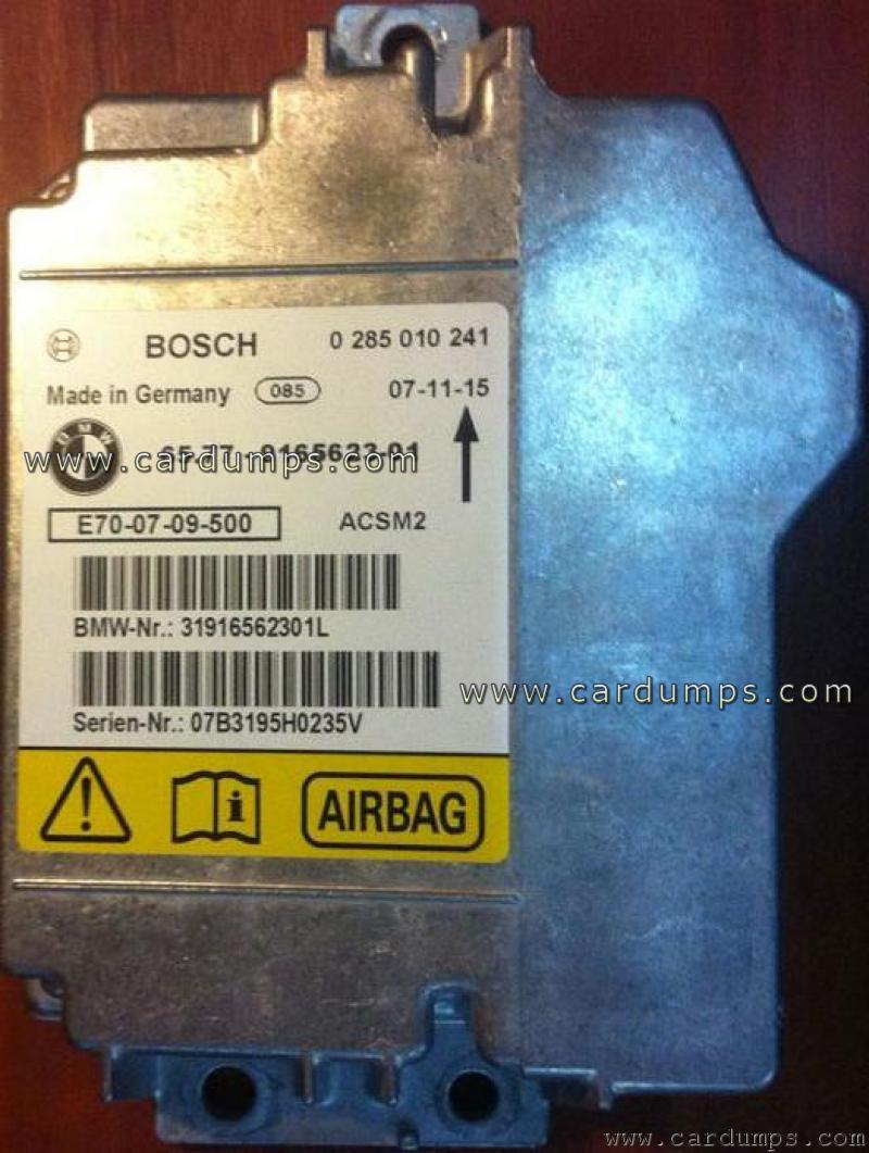 BMW E70 airbag 95128 65.77 9165623-01 Bosch 0 285 010 241