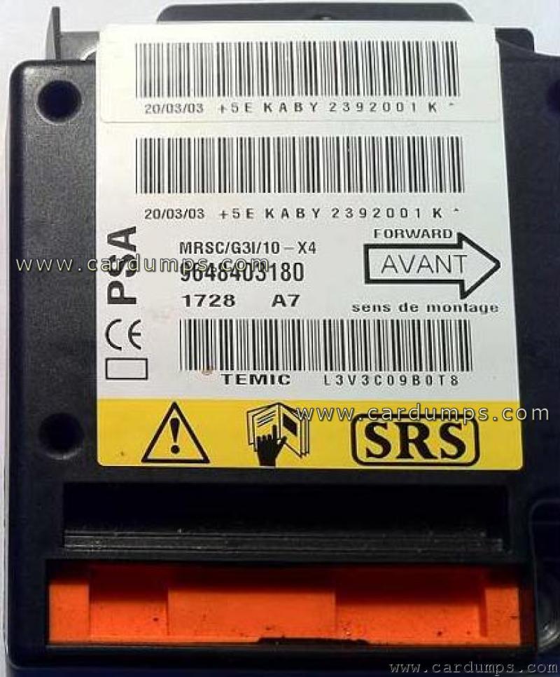 Citroen C5 airbag MC68HC912BE32 96 484 031 80 Temic