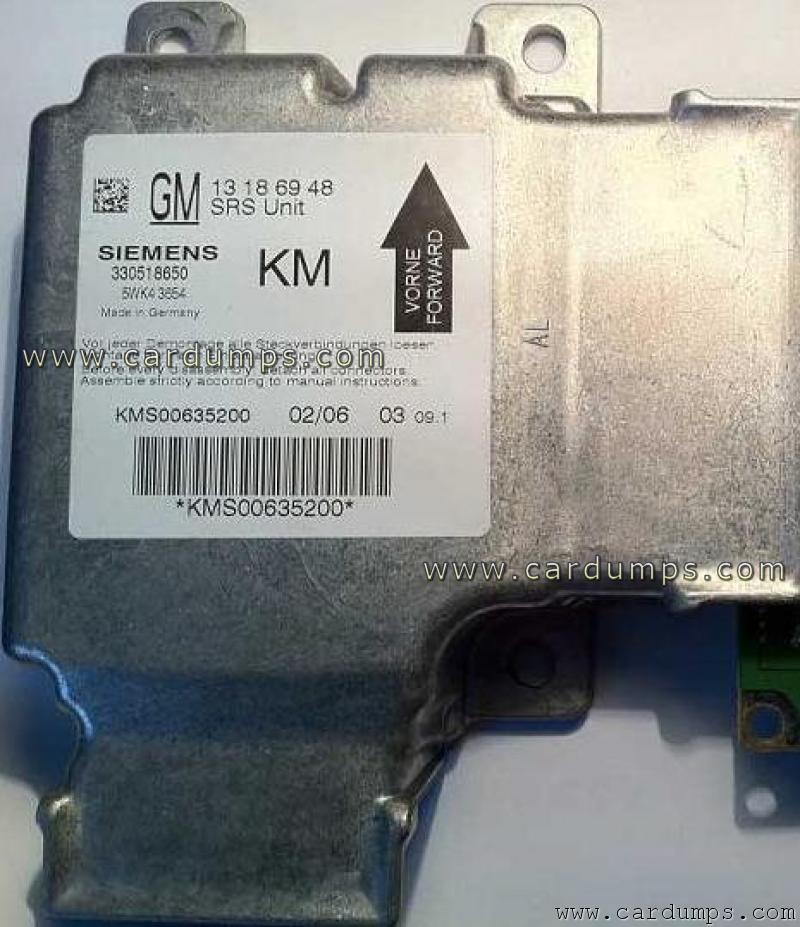 Opel Signum airbag 95160 13 18 69 48 Siemens 5WK43654