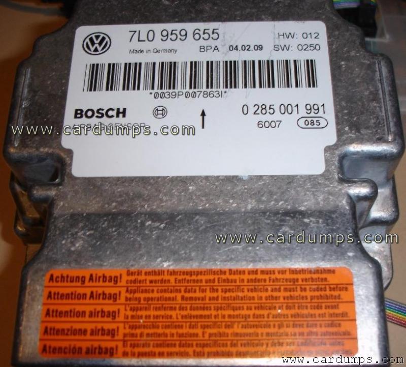 Porsche Cayenne airbag 95640 7L0 959 655 Bosch 0 285 001 991 HW: 012 SW: 0250