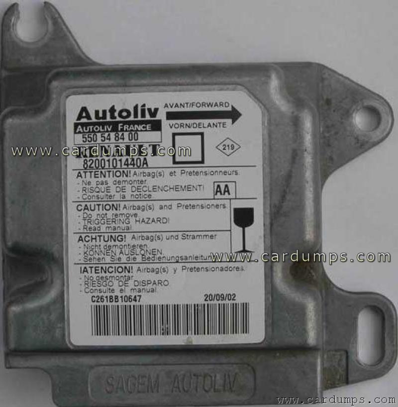 Renault Laguna airbag 93c66 550 54 84 00 A Autoliv 8200 101 440