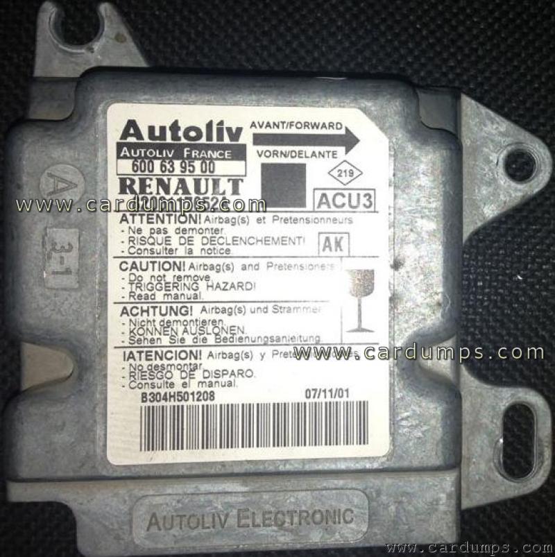 Renault Megane airbag 95080 600 63 95 00 Autoliv 8200 117 652 A