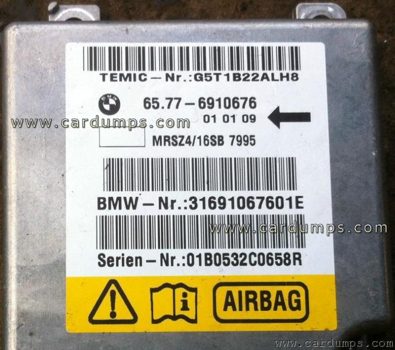 BMW E39 airbag 68HC912D60 65.77 6910676 Temic