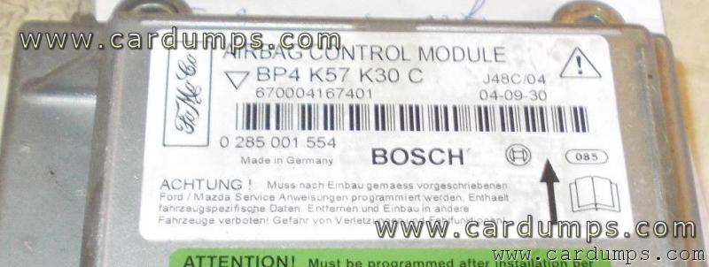 Mazda 3 airbag 95080 BP4 K57 K30 C Bosch 0 285 001 554