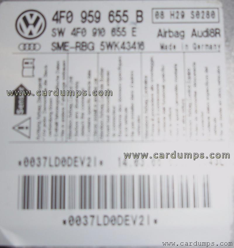 Audi A6 2005 airbag 95160 4F0 959 655B Siemens 5WK43416