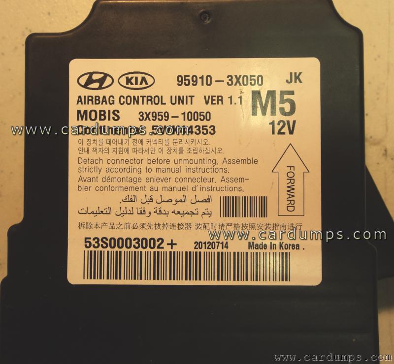 Hyundai Elantra 2013 airbag 95128 95910-3X050 Mobis 3X959-10050