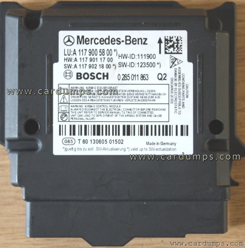 Mercedes W176 airbag 95256 A117 900 58 00 Bosch 0 285 011 863