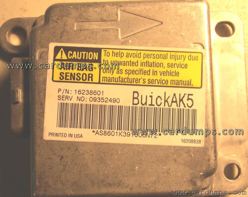 Buick Regal airbag 1999 16238601 - 68HC08AS20