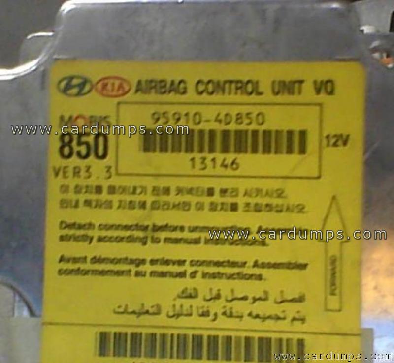 Kia Carnival airbag 95640 95910-4D850 Mobis 13146