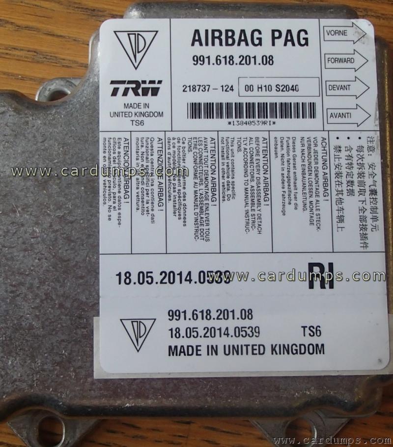 Porsche 991 airbag 95640 991.618.201.08 TRW 218737-124