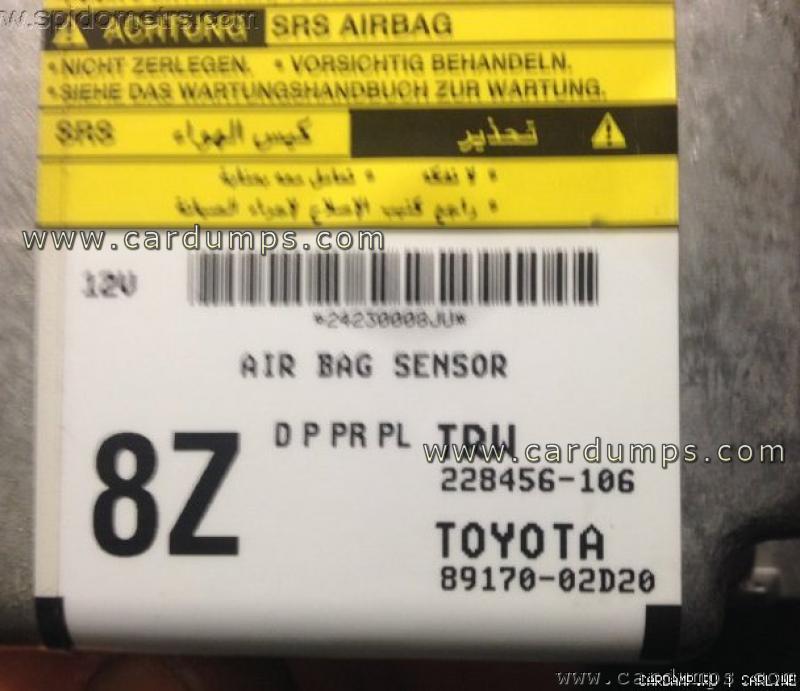 Toyota Corolla 2013 airbag 95160 89170-02D20 TRW 228456-106