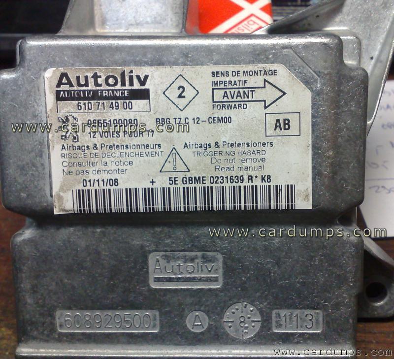 Peugeot 308 2008 airbag 95320 Autoliv 610 71 49 00