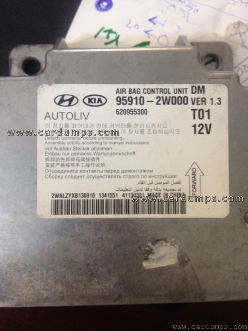 Hyundai Santa FE 2014 airbag Infineon MCU 95910-2W000