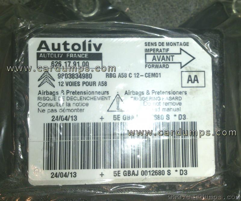 Citroen C3 airbag 95320 98 038 349 80 Autoliv 626 17 91 00