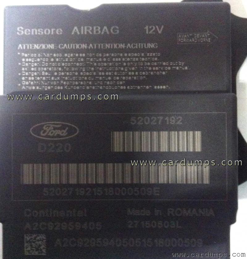 Ford KA 2015 airbag 95320 52027192 Continental