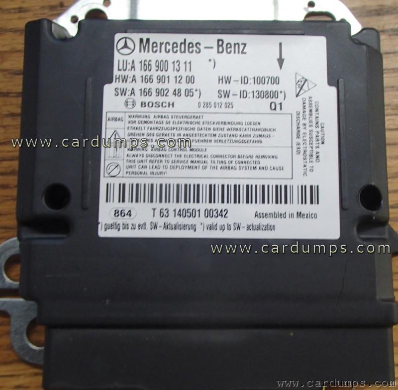 Mercedes W166 airbag 95128 A 166 900 13 11 Bosch 0 285 012 025