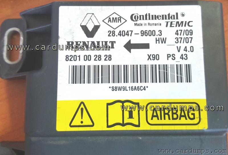 Nissan NP200 airbag 95160 8201 00 28 28 Temic