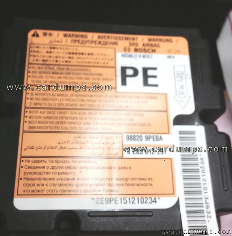 Nissan Pathfinder 2013 airbag 95128 98820-9PE0A Bosch 0 285 012 297