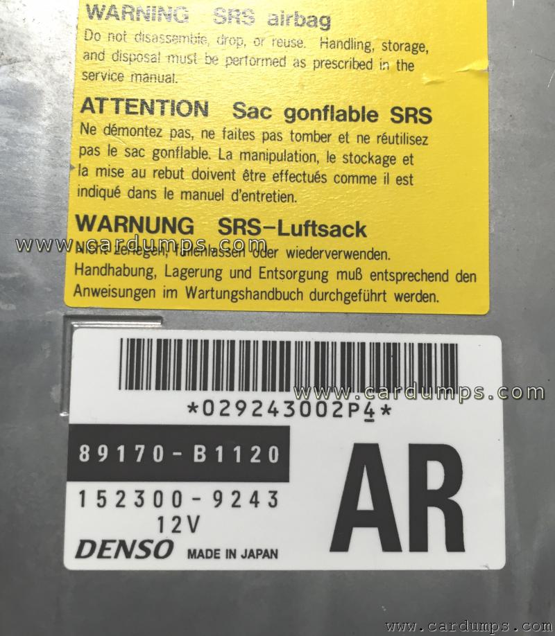 Toyota BB 2012 airbag 93c56 89170-B1120 Denso 152300-9243