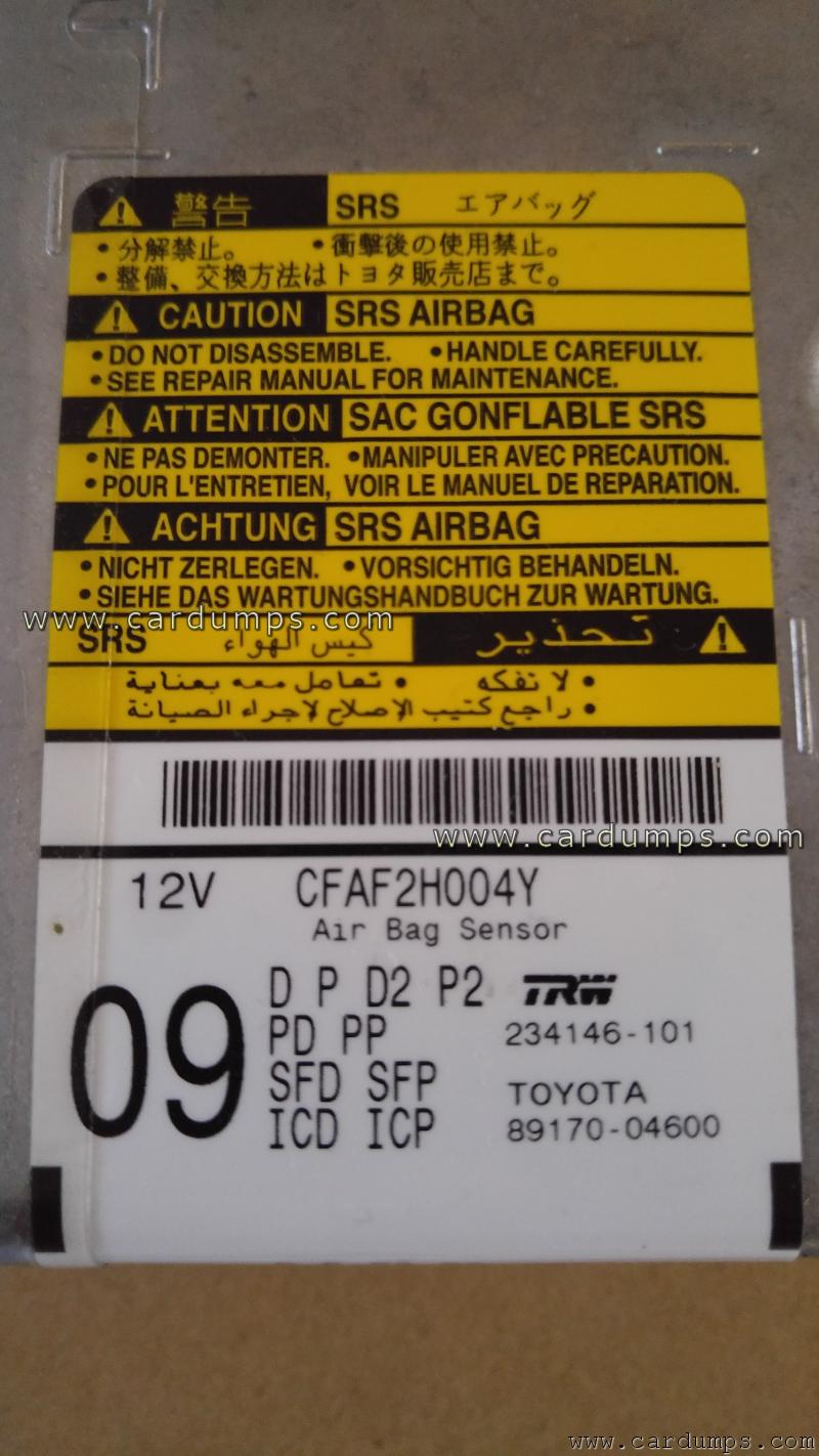 Toyota Tacoma 2015 airbag 95320 89170-04600