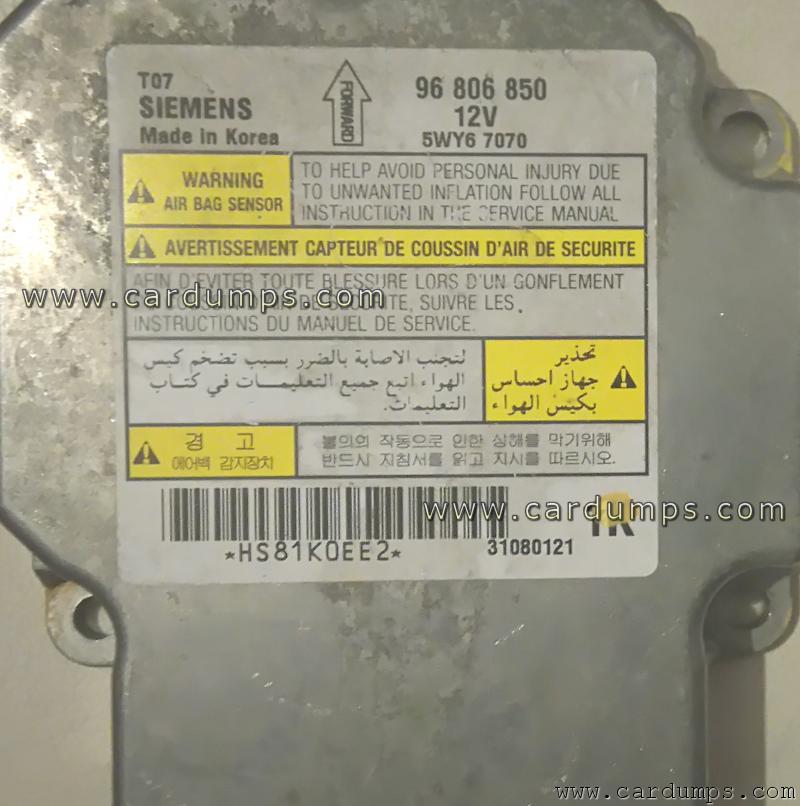 Chevrolet Aveo airbag 95160 96 806 850 Siemens 5WY67070