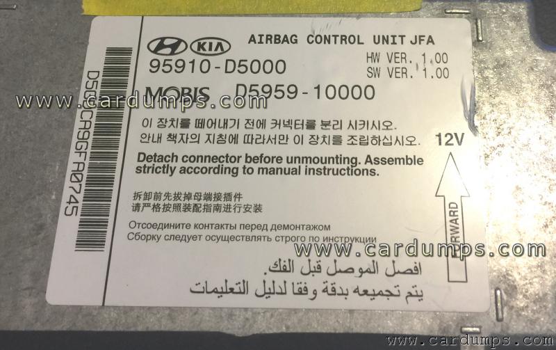 Kia Optima 2016 airbag 95256 95910-D5000 Mobis D5959-10000