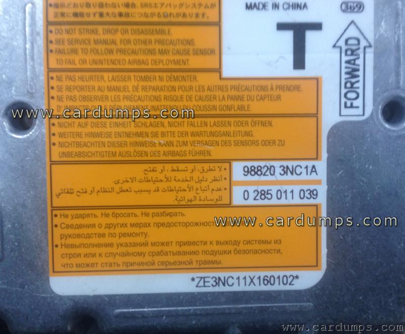 Nissan Leaf airbag 95640 98820 3NC1A Bosch 0 285 011 039