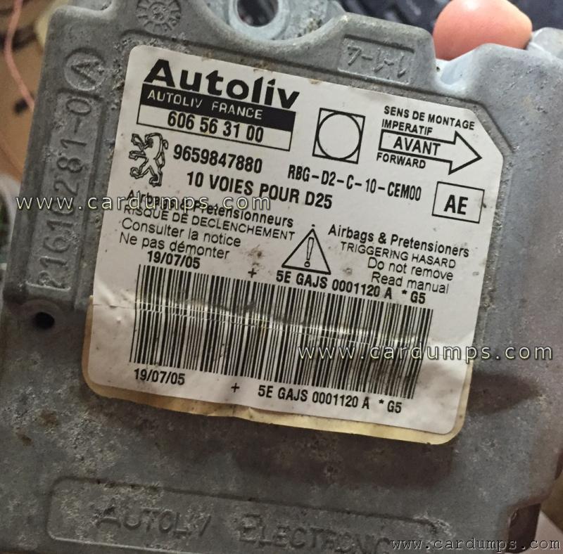 Peugeot 407 airbag 95320 96 598 478 80 Autoliv 606 56 31 00