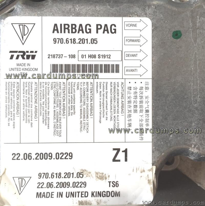 Porsche Panamera airbag 95640 970.618.201.05 TRW 218737-108