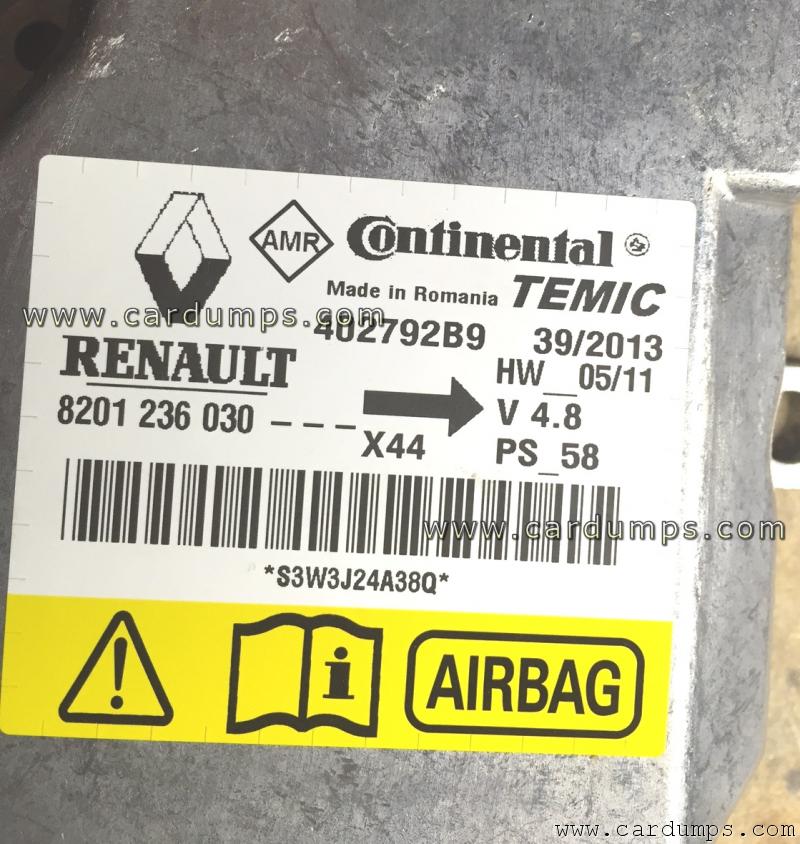 Renault Twingo 2011 airbag 95160 402792B9 Temic 8201 236 030
