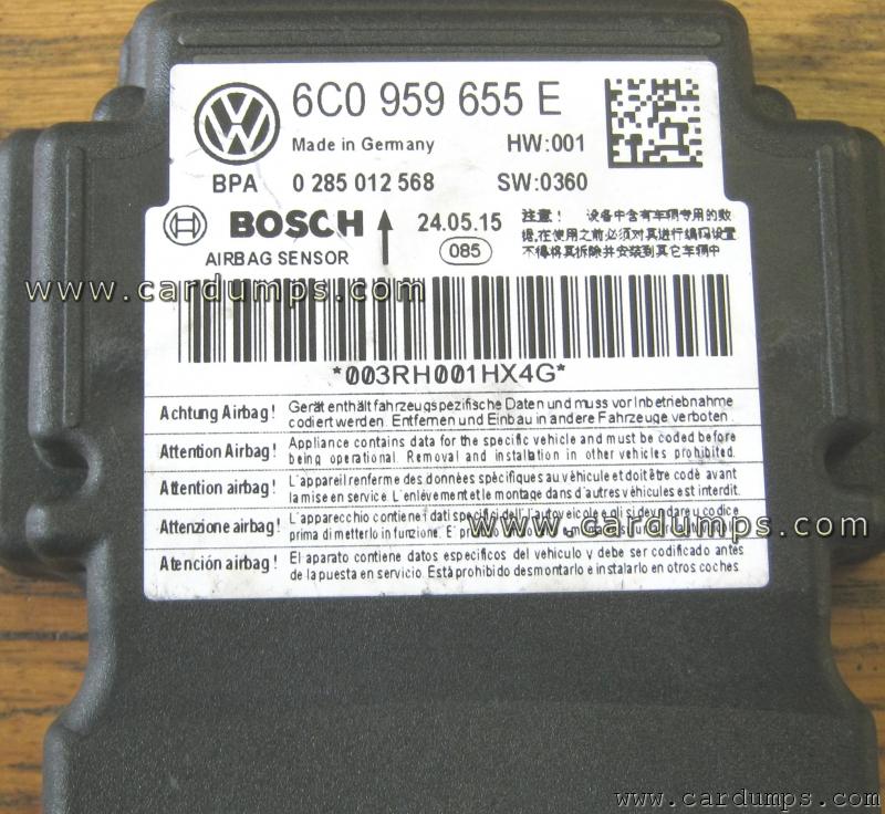 Volkswagen Polo airbag 95640 6C0 959 655 E Bosch 0 285 012 568